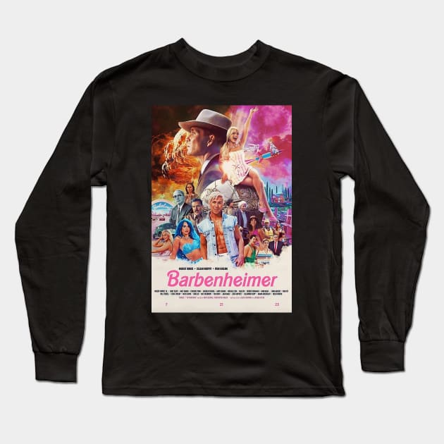 barbie x oppenheimer movie Long Sleeve T-Shirt by karaokes